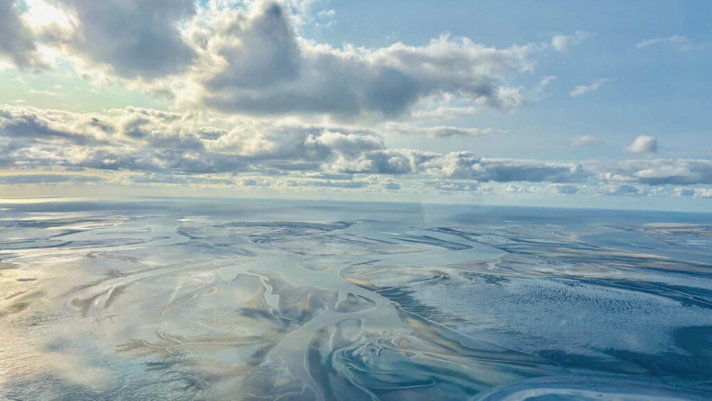 Das Wattenmmer von oben - jetzt Rundlug St Peter-Ording buchen