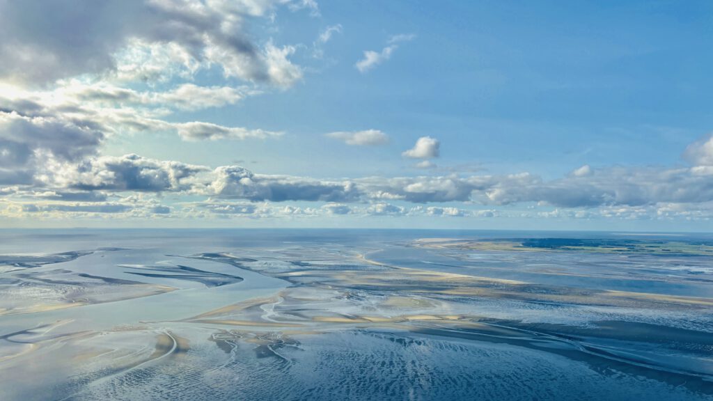 Wattenmeer. Rundflug St Peter-ording