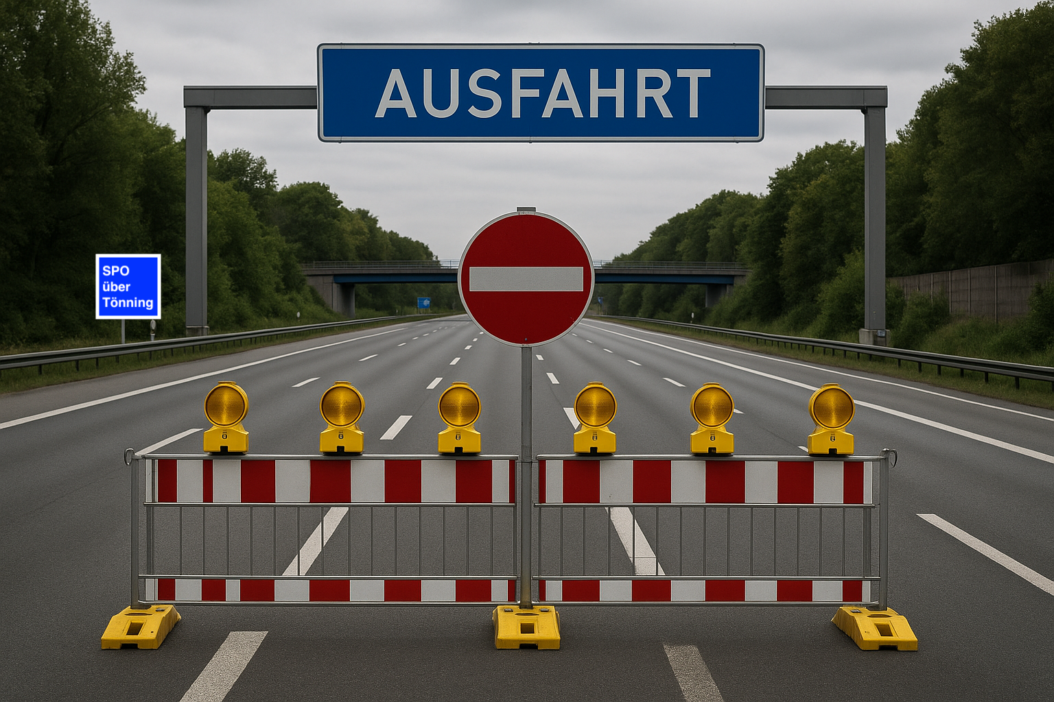 a road sign on a highway